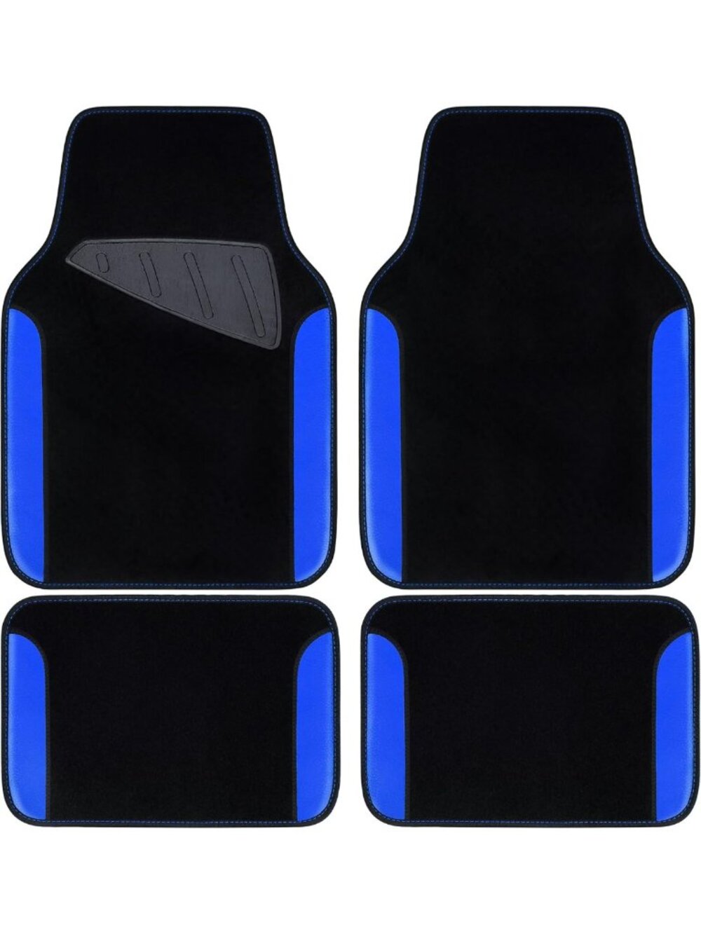 Rainbow Waterproof Faux Leather Car Floor Mats - Anti-Slip, Universal Fit, Set
